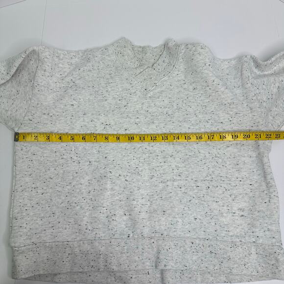 Madewell Women’s Heathered Gray Speckled Sweatshirt - Size M - Picture 6 of 8